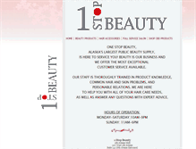 Tablet Screenshot of 1stopbeautyak.com